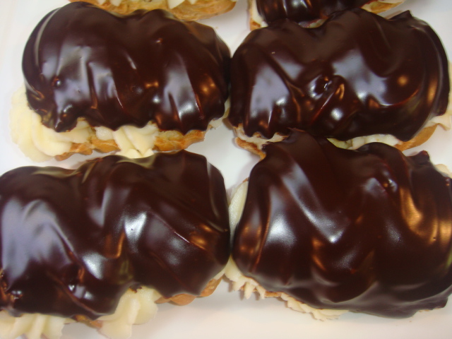 Chocolate Eclairs at Cafe Aquarius in Emeryville, CA
